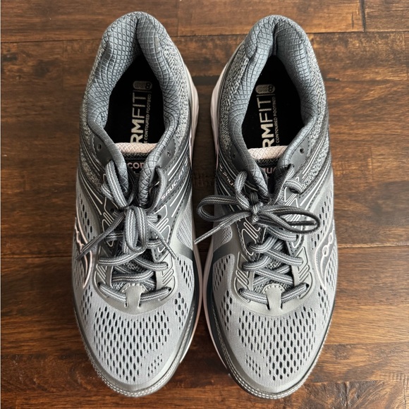 Saucony Charcoal Gray & Pink Athletic Sneakers Women’s size 9W (Like New) - Picture 5 of 12